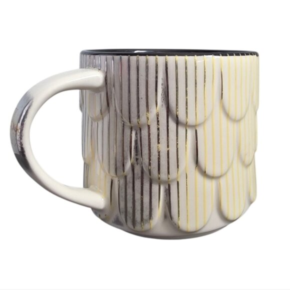 Starbucks 2019 Mermaid Scales Mug Gold Pinstripes 14oz - Picture 3 of 9